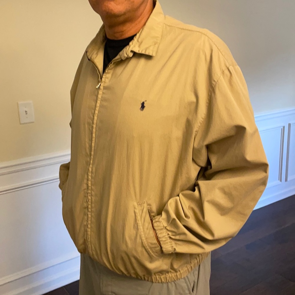 Polo Lightweight jacket. 100% cotton. XL. Tan.